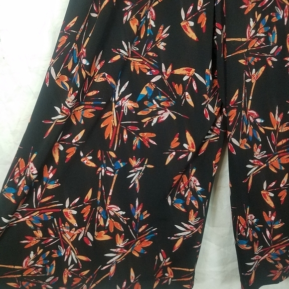 Cynthia Rowley black floral midi jumpsuit - Picture 7 of 10